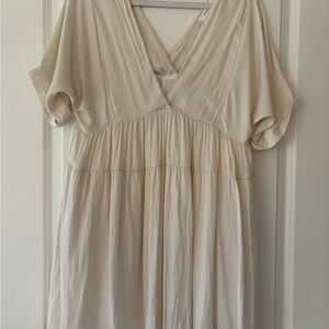 Mustard Seed Cream Midi Dress